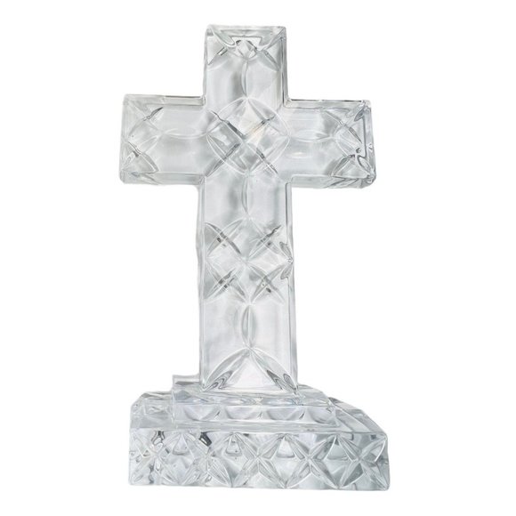 Royal Limited 24% Full Lead Crystal 10" Decorative Cross - Picture 2 of 12